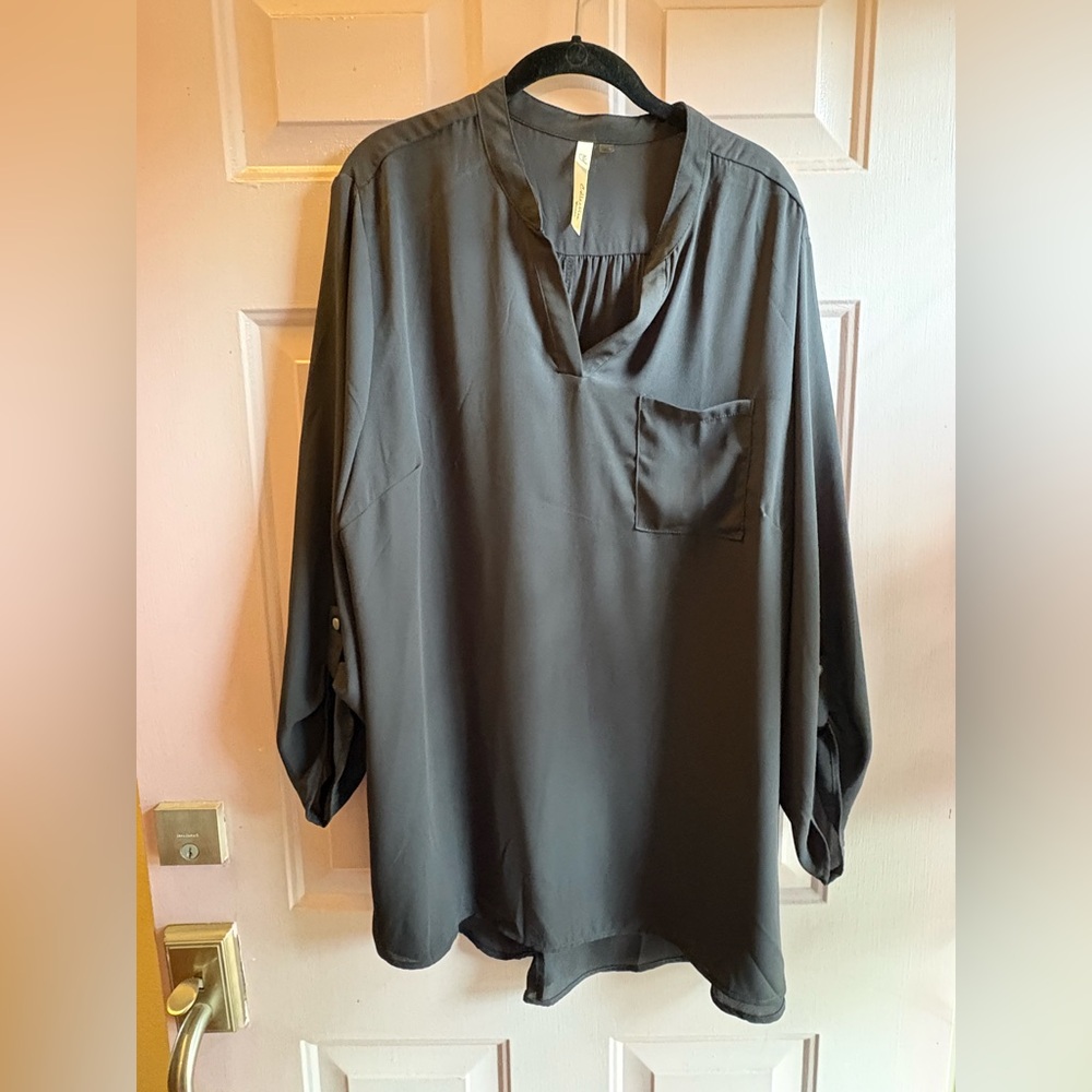 ***3 for $30*** NY Collection Black Blouse